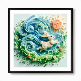 Quilling Art Art Print