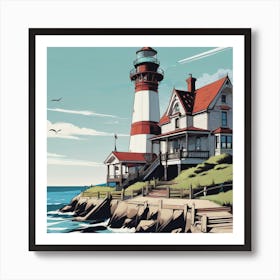 Lighthouse 4 Art Print