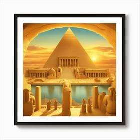 Egyptian Pyramid Art Print