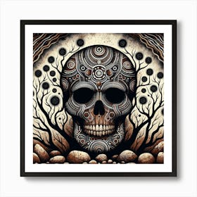 Skull Of The Day Art Print