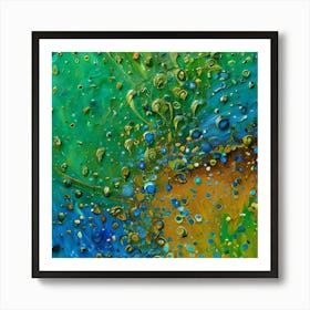 COLORFUL WATERCOLOR ABSTRACT PRINT Art Print