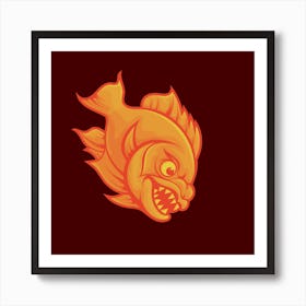 Flaming Fish Art Print