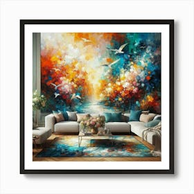 Abstract painting art decoration 7 Art Print