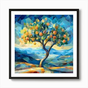 Modern Pear Tree 3 Art Print