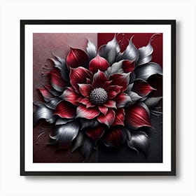 Abstract Flower 9 Art Print