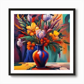 Flowers In A Vase 15 Art Print