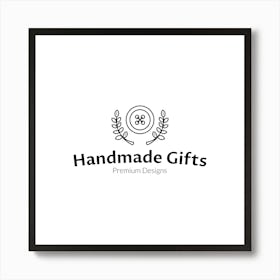 Logo Black Art Print