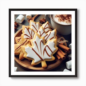 Maple sugar cookiesOn A Plate Art Print