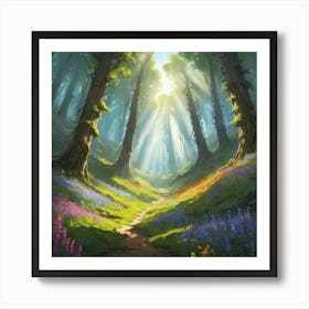 Path In The Woods 16 Art Print