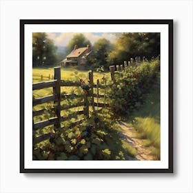 Late Summer Countryside Walk Art Print