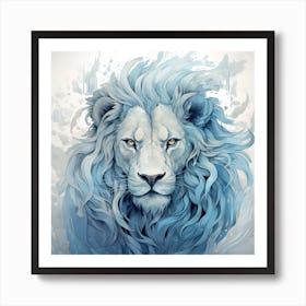 Lion Head Art Print