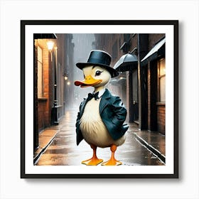 Duck In A Suit 18 Art Print