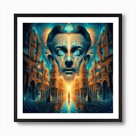 Lucid Dreaming Cairo Travel Poster Art Print