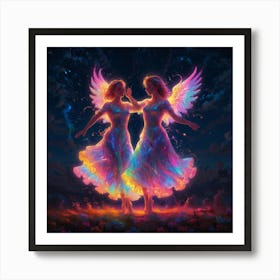 Angels In The Sky 20 Art Print