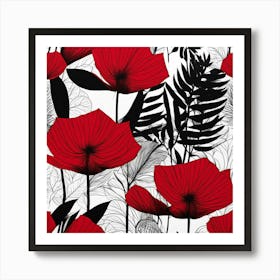 Red Poppies Art Print