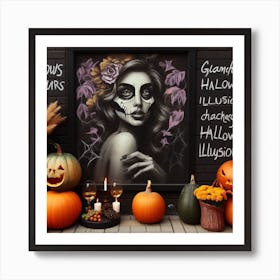 Halloween Painting Art Print