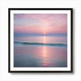 Sunset At The Beach 4 Art Print