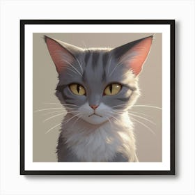 Cat Portrait Art Print