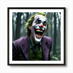 Joker In The Woods 12 Art Print