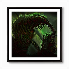 Monster In The Dark Art Print