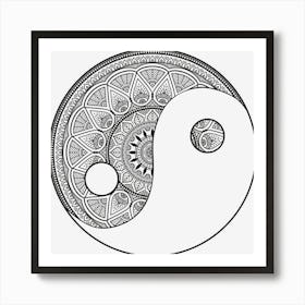 Yin Yang Symbol Art Print