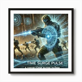 A Futuristic Depiction Of Chrono Defenders Using T Art Print