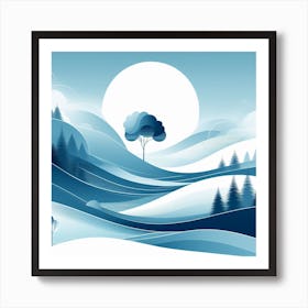 Winter Landscape Art Print