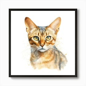 Arabian Mau Cat Portrait 2 1 Poster