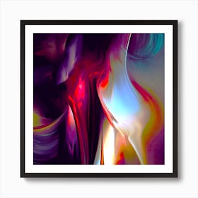 Abstract Lucifer And Lilith Occult Pagan Wiccan 3 Art Print