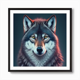 Wolf Portrait Art Print