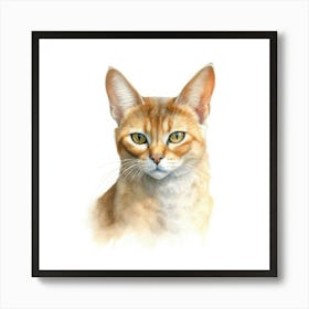 Chausie Cat Portrait 2 Art Print