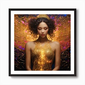 Beautiful woman 21 Art Print