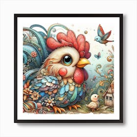 Chicken Art Print