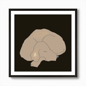 dog sleeping Art Print