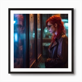 Red Haired Woman Art Print