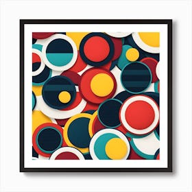 Abstract Circles Art Print