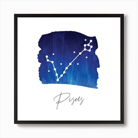 Pisces Zodiac Art Print