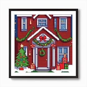 Christmas House 12 Art Print