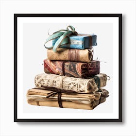 Stack Of Gift Boxes 4 Art Print