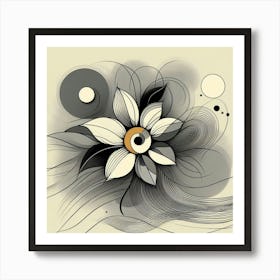 Abstract Flower Art Print