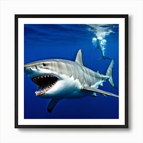 Great White Shark 14 Art Print