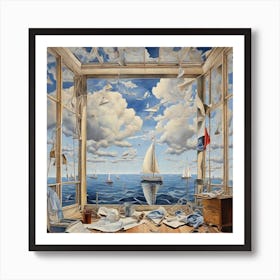 Leonardo Diffusion Xl The Sky From The Point Of View Of The Pa 1 Art Print