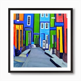 Colorful Houses 1 Art Print