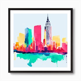 New York Watercolour 2 Art Print