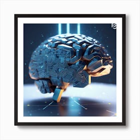 Brain - Artificial Intelligence Art Print