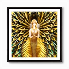 Golden Angel Art Print