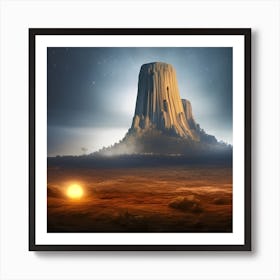 Desert Landscape - Desert Stock Videos & Royalty-Free Footage Art Print