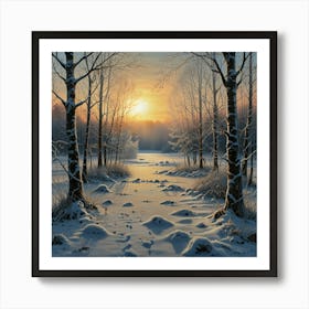 Winter Landscape 2 Art Print