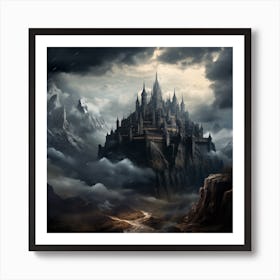 Castle In The Clouds Art Print