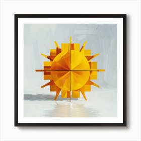 Yellow Sun Art Print